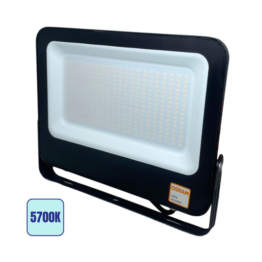 Faro LED 200W Luce Fredda 5700K IP65 IK07 28000lm Orientabile - Chip OSRAM