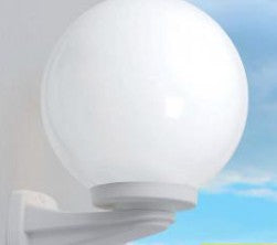 Applique da Parete (Nardo/g250) E27 opal Bianco-Fumagalli