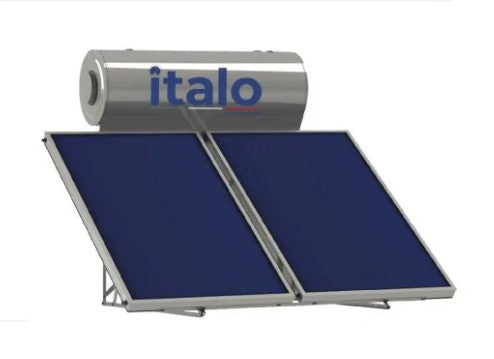 SOLARE TERMICO SISTEMA NATURALE COLLETTORE 2X2,5MQ SERBATOIO DA 200L