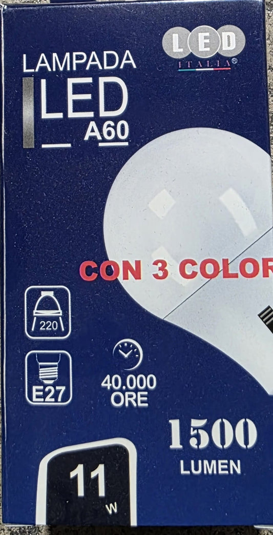 Lampadina A60 11W E27 CCT