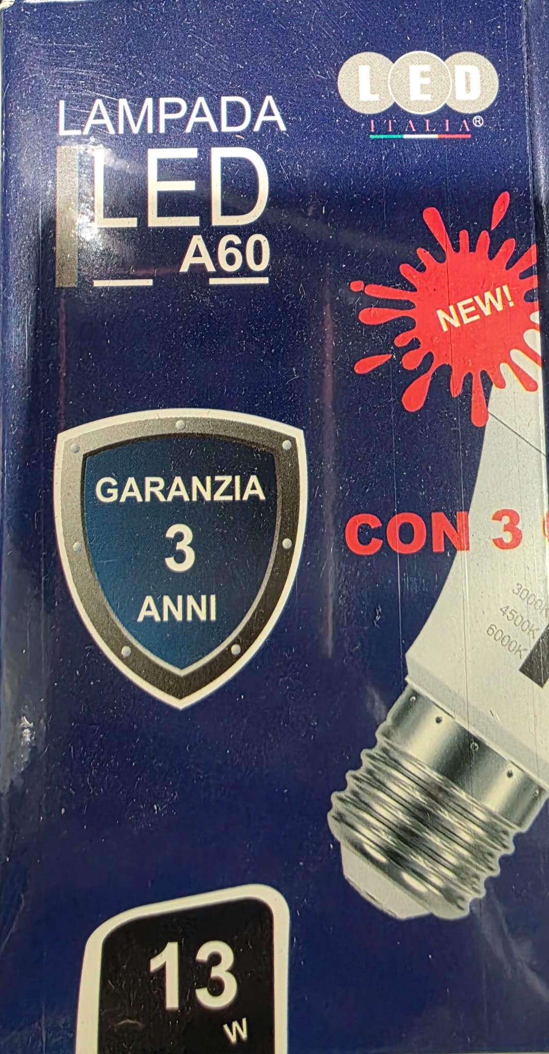 Lampadina  A60 13W E27 CCT