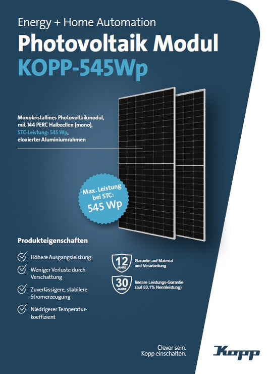 PANNELLO  SOLARE 545W  KOOP LED
