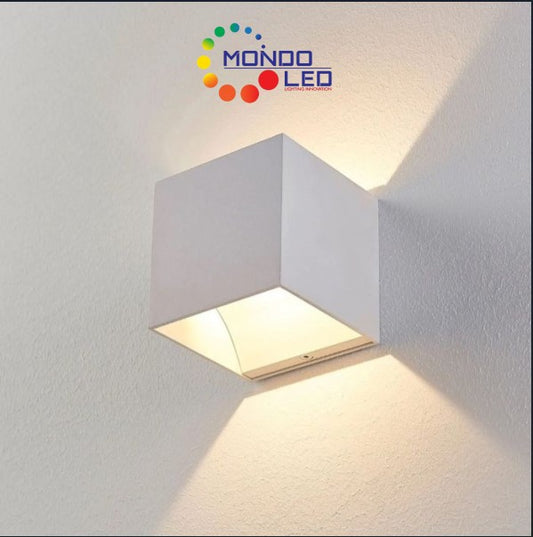 Applique da Esterno LED 12W (6+6) Bianco 3000K 1200 Lumen IP65 - Mondo LED