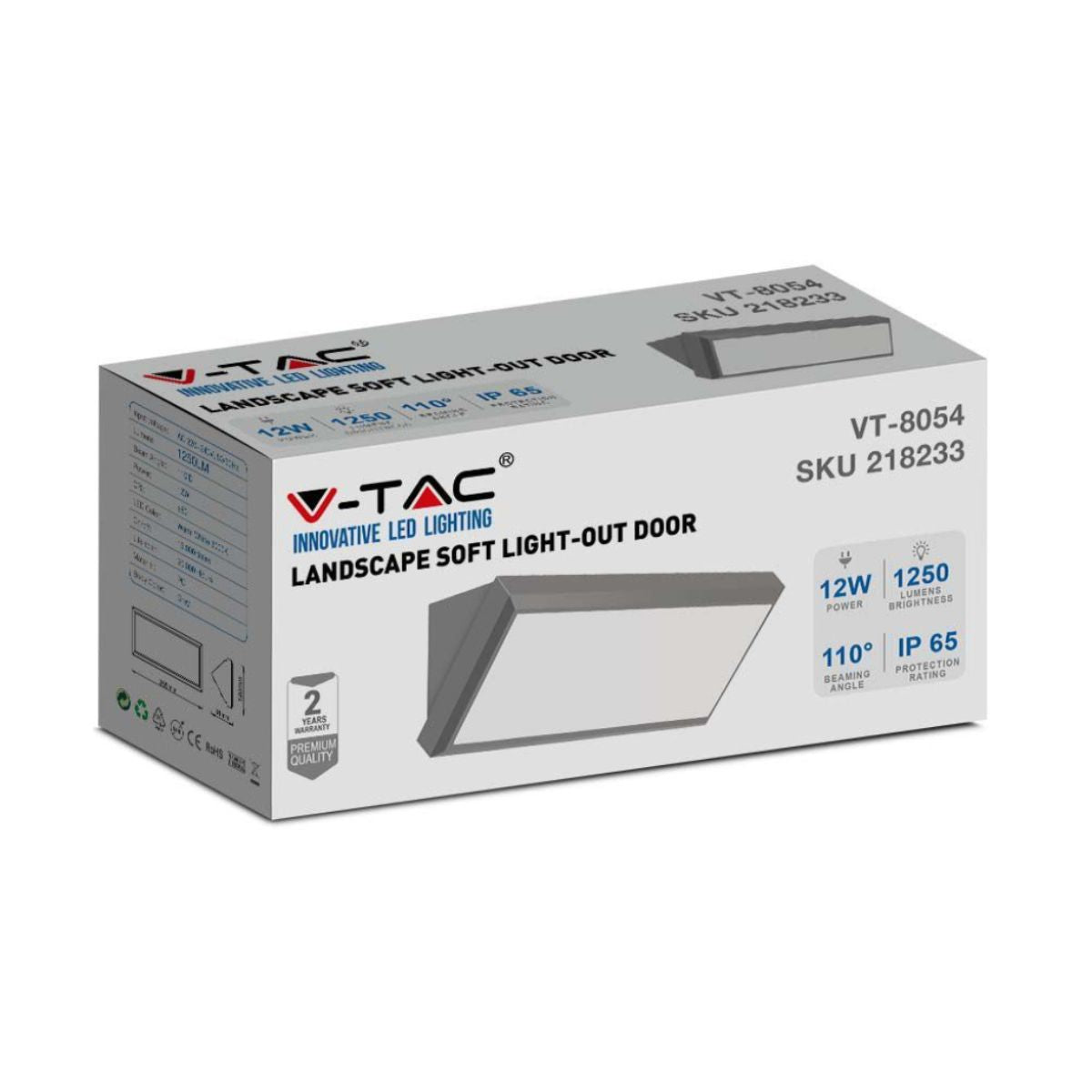 20W LED Landscape Outdoor Soft Light-Large 3000K Grey Body IP65