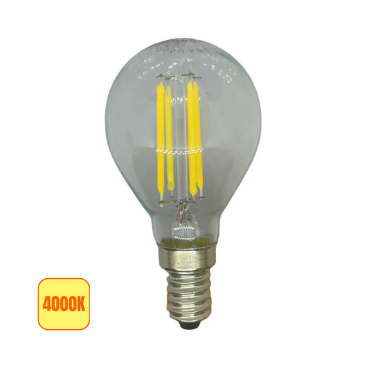 Lampadina LED a Filamento E14 G45 Mini Globo 5W , 6500 Lumen,4000k -Asia Led