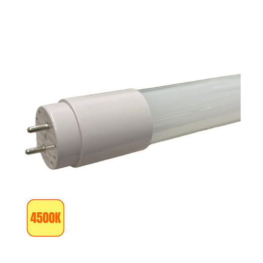 Tubo LED T8 12w 60cm in vetro | Alimentazione Bilaterale - 4500k Luce Naturale