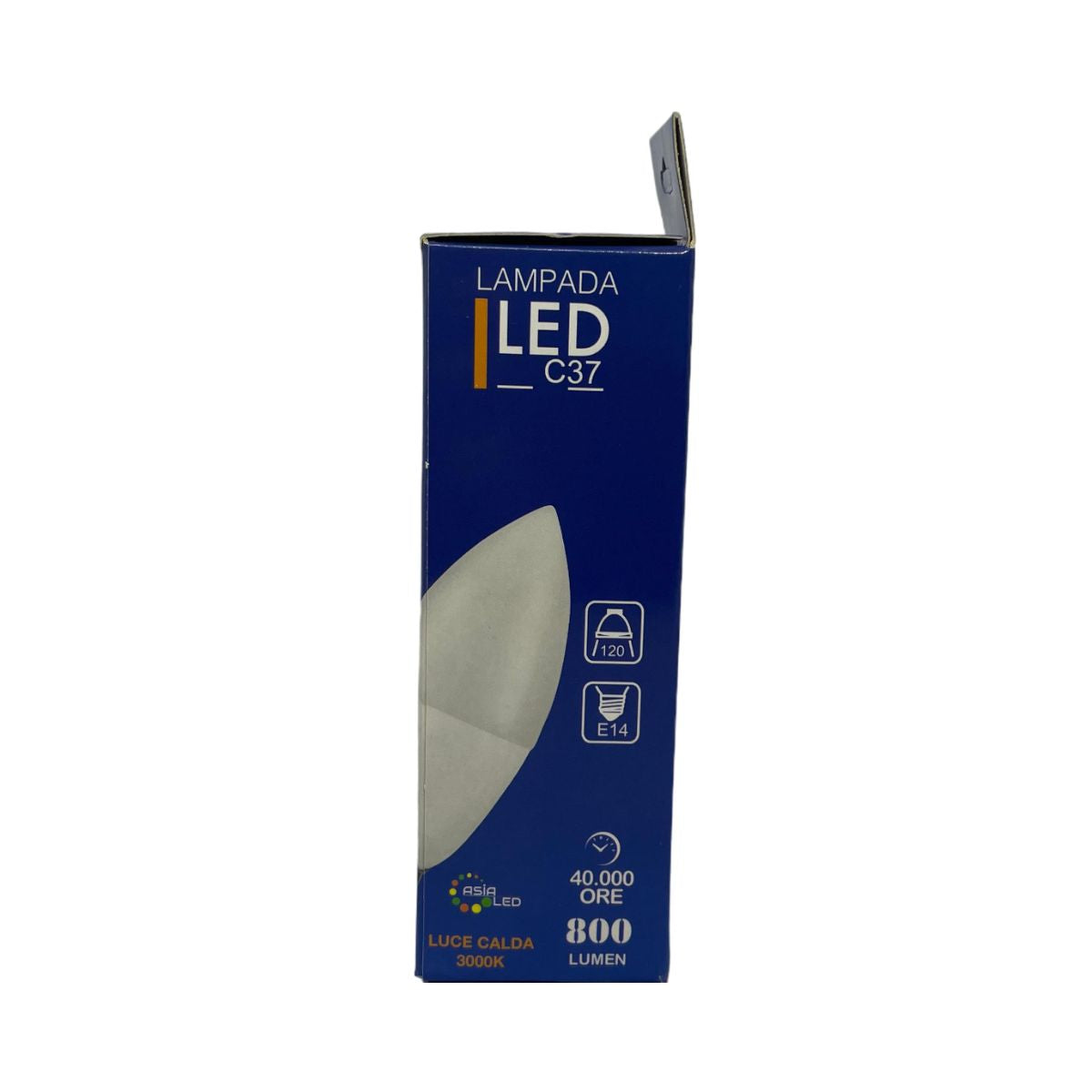 Lampadina LED E14 8w a Candela | C37 Luce Calda 3000k - Alta Luminosità
