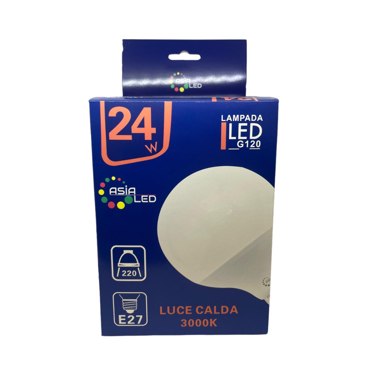 Lampadina LED E27 24w GLOBO | G120 SMD Luce Calda 3000k - Alta Luminosità