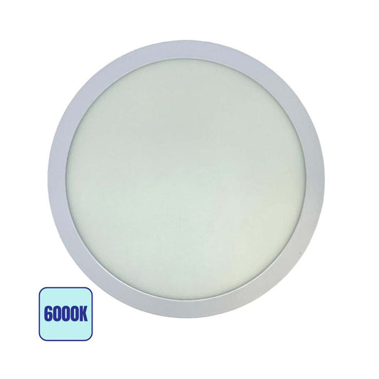 Plafoniera LED 20W Rotonda - Bianca diametro 225mm-Luce Fredda 6000k
