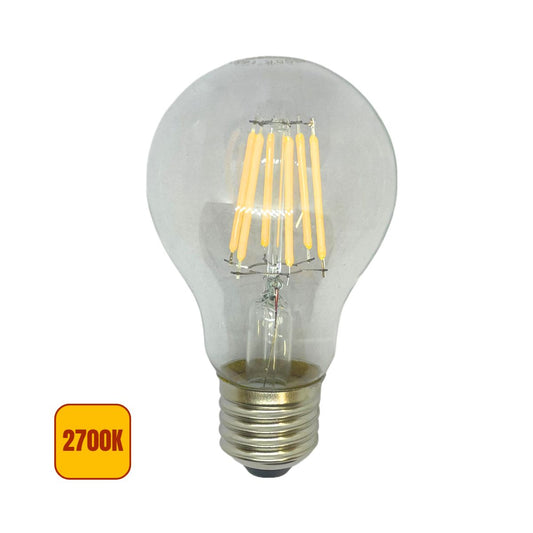 Lampadina LED E27 DIMMERABILE a Filamento A60 6w 2700k Luce Calda - Asia Led