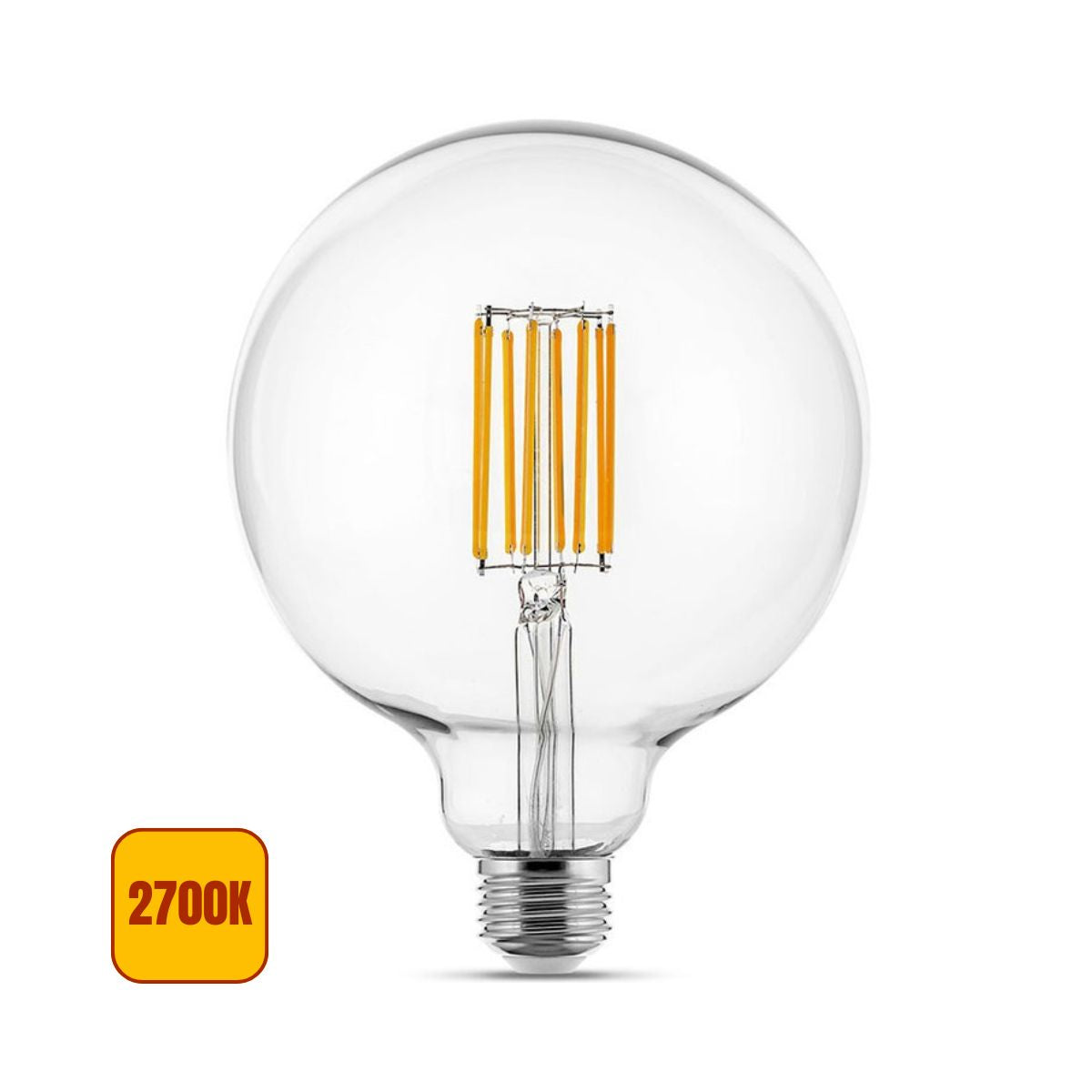 Lampadina LED Globo a Filamento E27 12w G125 - Luce Calda 2700k - Asia Led