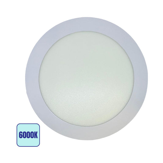 Pannello LED 20W Ø225mm Tondo Bianco - Luce Fredda 6000K - Asia LED