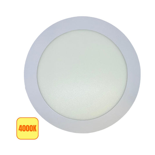 Pannello LED 20W Ø225mm Tondo Bianco - Luce Naturale 4000K - Asia LED