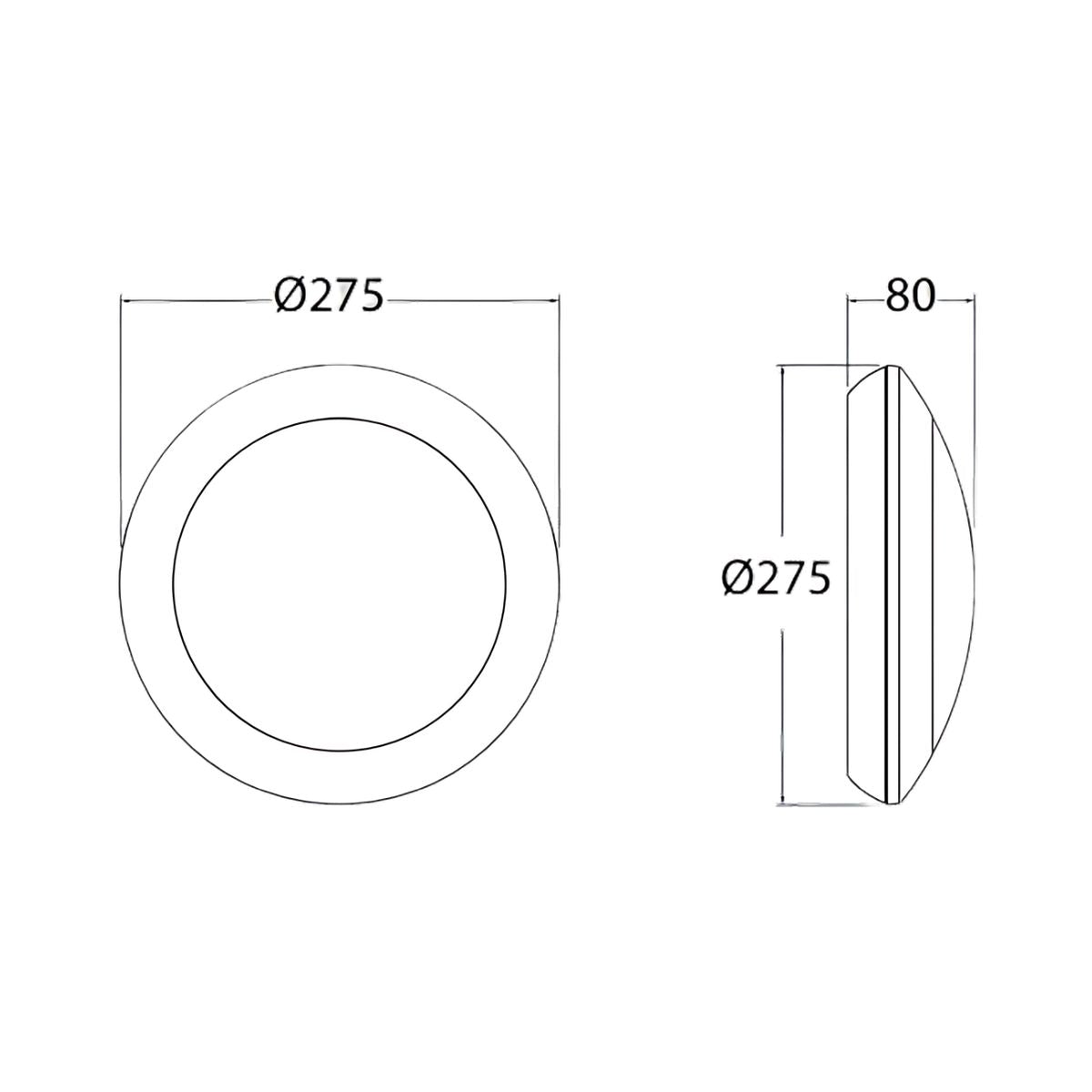 Plafoniera LED E27 IP66 (Berta) Opale - Fumagalli - Bianco