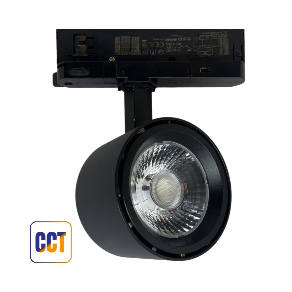 Track Trifase 30w Nero COB CCT 3600 Lumens - CRI>92 24/60° UGR = 13 - Olizon
